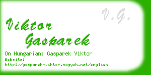 viktor gasparek business card